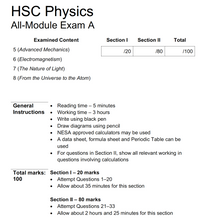 Load image into Gallery viewer, HSC Physics All-Module Practice Exam A (2nd Edition) (2019)